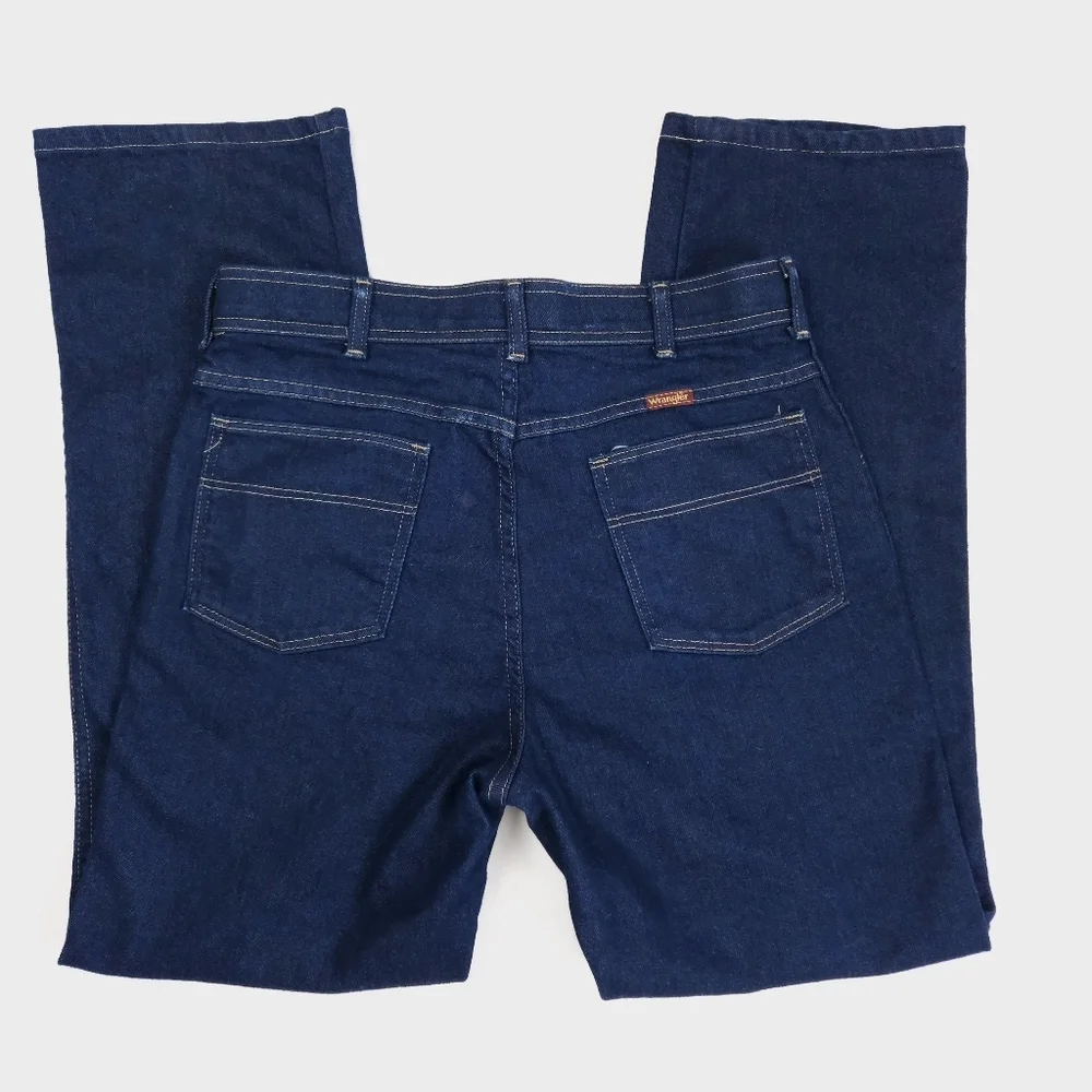 Wranger Vintage Dark Wash Western Denim Jeans USA 32x30